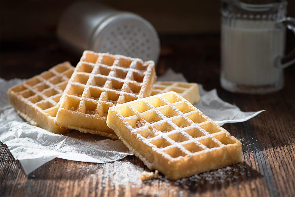 Waffeln aus 8 Eiweiß