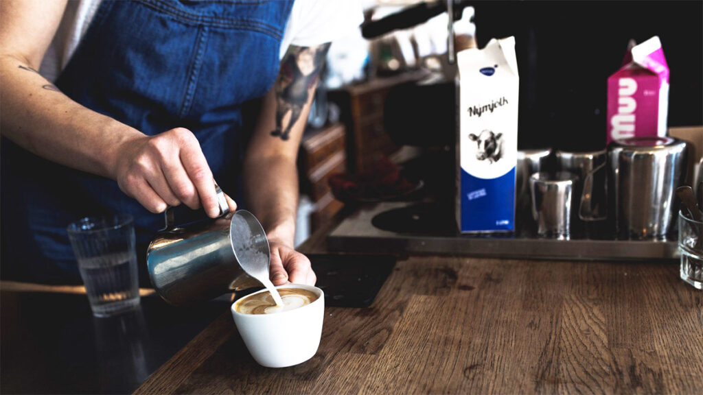 Barista Milch Herstellung