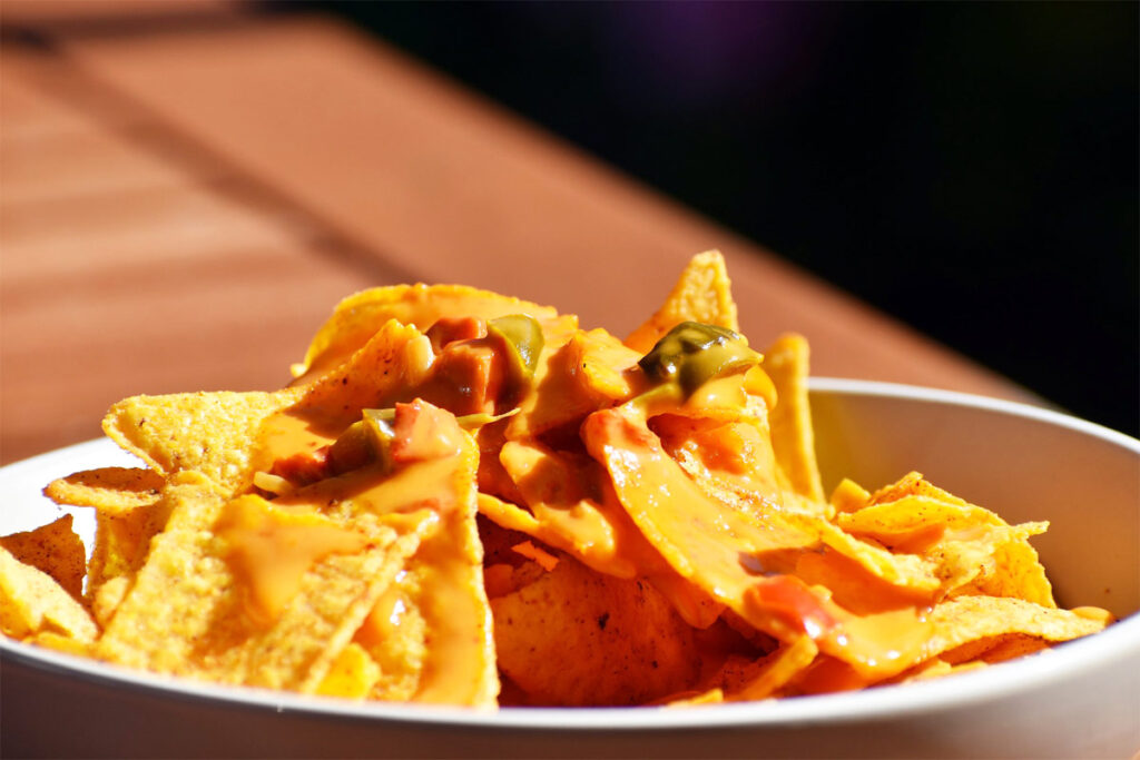 Nachos in Schüssel