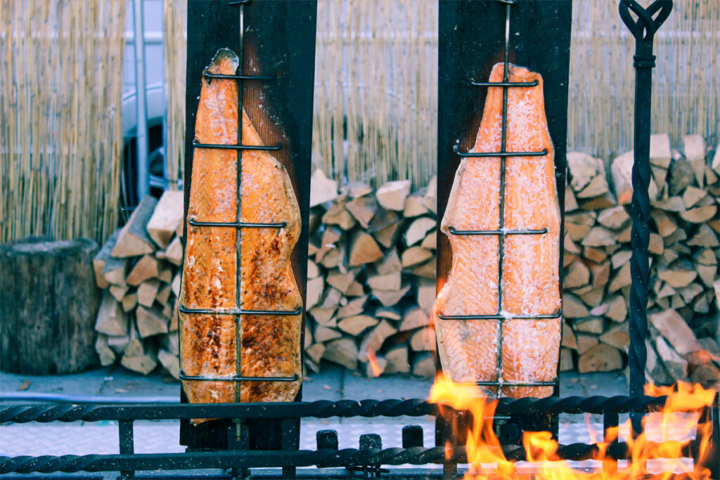 Beilagen für Flammlachs