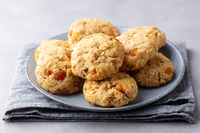 Haferflockenkekse ohne Zucker mit Apfel (Rezept)