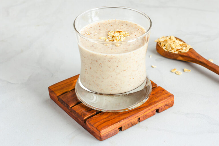 Haferflocken Shake (einfaches Rezept)