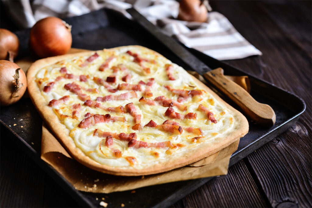 Warum heißt Flammkuchen Flammkuchen