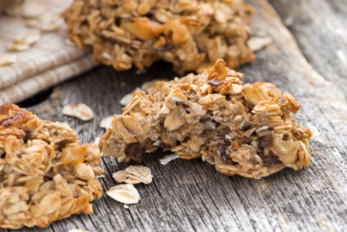 Haferflocken Kekse ohne Zucker (Rezept)