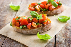 Tomaten Basilikum Bruschetta