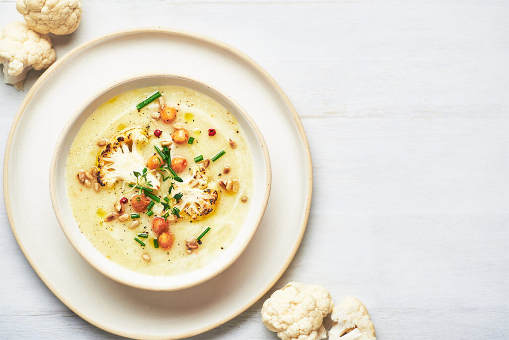 Blumenkohlsuppe mit Kartoffeln